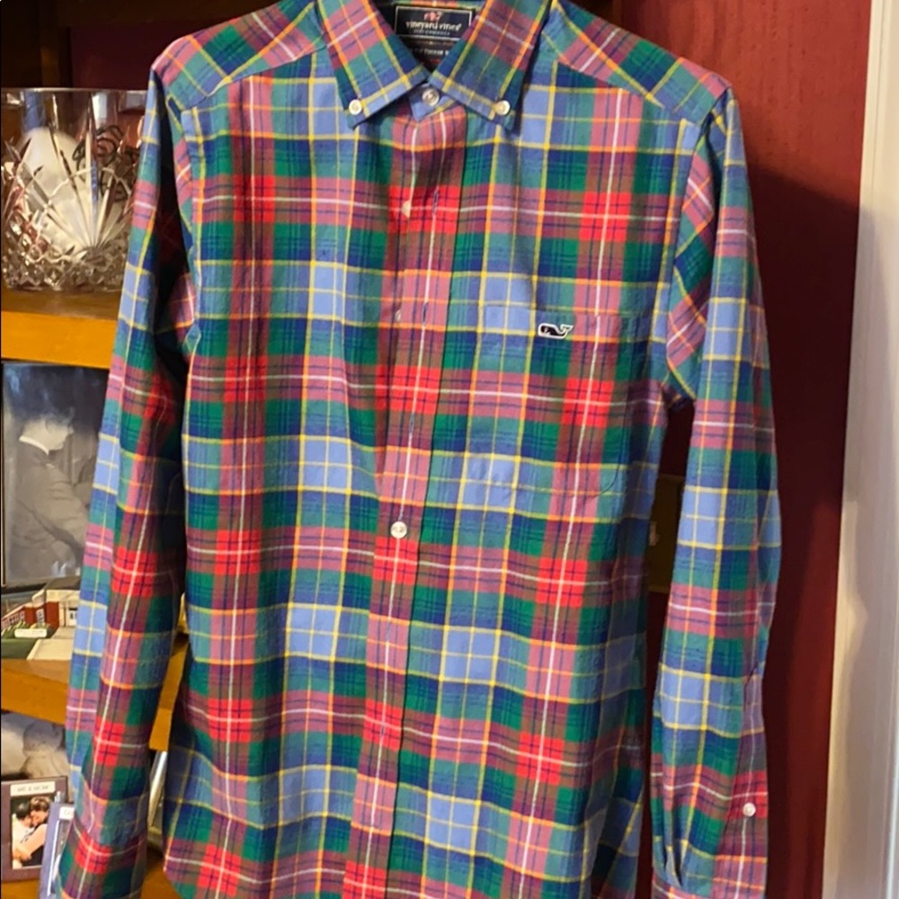 Men’s vineyard vines flannel button down shirt